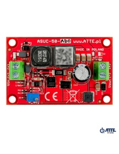 ATTE ASUC-50-AD0-OF - Przetwornica podnosząca napięcie z regulacją 12...48V