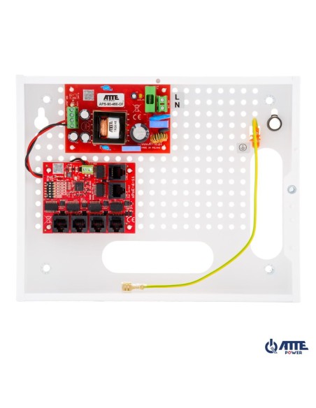 ATTE IP-5-11-E - Zestaw do 5 kamer IP switch PoE 5P+1UP