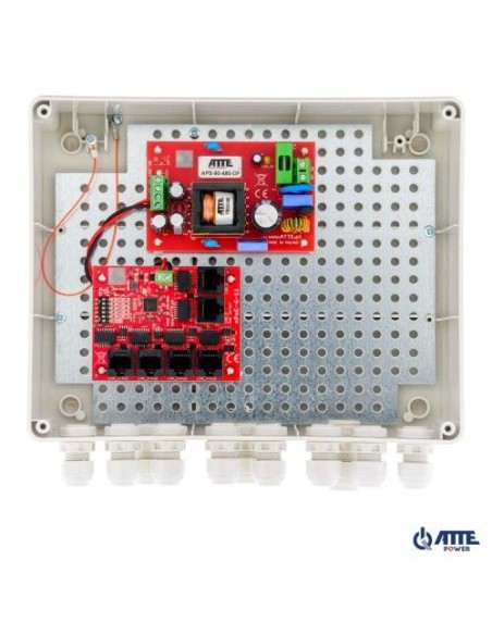 ATTE IP-5-11-L2 - Zestaw do 5 kamer IP switch PoE 5P+1UP