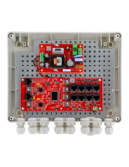 ATTE IP-8-20-L2 - Zestaw do 8 kamer IP switch PoE 8P+2G