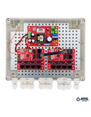 ATTE IP-9-11-L2 - Zestaw do 9 kamer IP switch PoE 9P+1UP