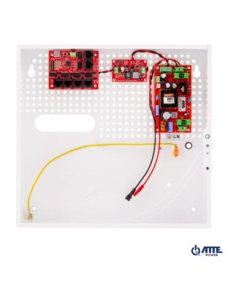 ATTE IPUPS-5-11-F - Zestaw buforowy do 5 kamer IP switch PoE 5P+1UP