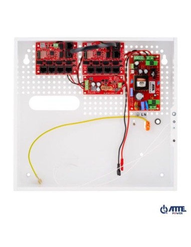 ATTE IPUPS-9-11-F - Zestaw buforowy do 9 kamer IP switch PoE 9P+1UP