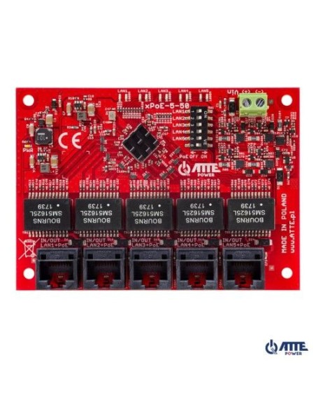 ATTE xPoE-5-50-OF - Switch PoE 5 portowy Gigabit 100W