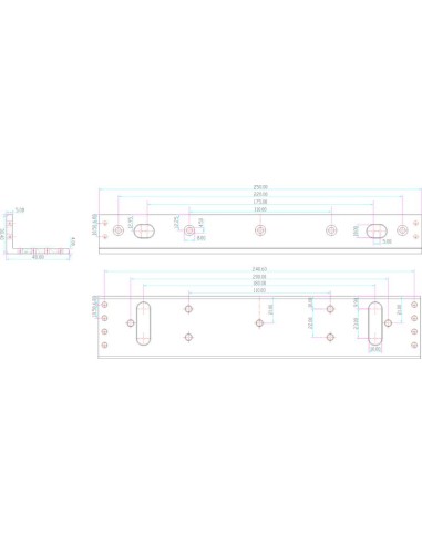 SCOT BK-600L2 - Uchwyt montażowy typu "L" do drzwi otwieranych na zewnątrz