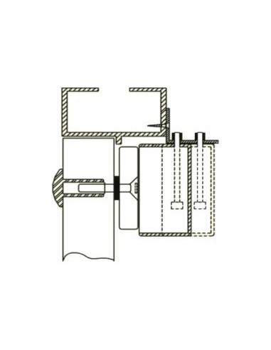 SCOT BK-600L2 - Uchwyt montażowy typu "L" do drzwi otwieranych na zewnątrz
