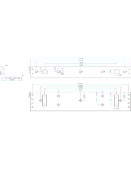 SCOT BK-600L2 - Uchwyt montażowy typu "L" do drzwi otwieranych na zewnątrz
