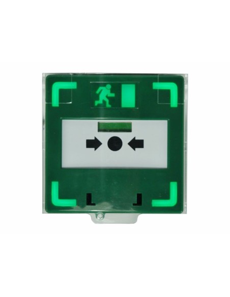 SCOT CP-13RG-BL - Przycisk awaryjnego otwarcia z podświetleniem i powiadomieniem dźwiękowym