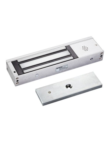 SCOT EL-1200BSL - Zwora elektromagnetyczna 540kg z sygnalizacją i powiadomieniem dźwiękowym, 12V / 24V DC