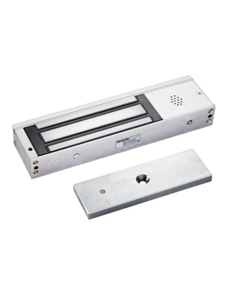 SCOT EL-1200BSL - Zwora elektromagnetyczna 540kg z sygnalizacją i powiadomieniem dźwiękowym, 12V / 24V DC