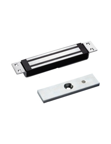 SCOT EL-350MS - Zwora elektromagnetyczna wpuszczana 180kg z sygnalizacją, 12V / 24V DC