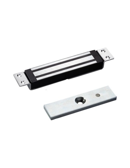 SCOT EL-350MS - Zwora elektromagnetyczna wpuszczana 180kg z sygnalizacją, 12V / 24V DC