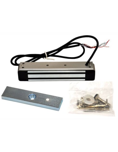 SCOT EL-350WS - Zwora elektromagnetyczna zewnętrzna 180kg z sygnalizacją, 12V / 24V DC