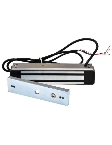 SCOT EL-350WS - Zwora elektromagnetyczna zewnętrzna 180kg z sygnalizacją, 12V / 24V DC