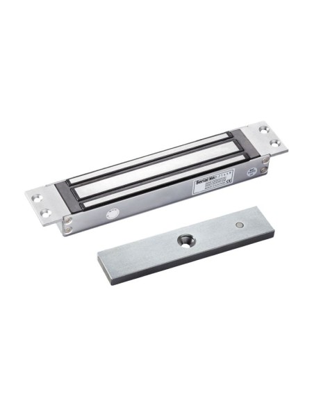 SCOT EL-600MS - Zwora elektromagnetyczna wpuszczana 280kg z sygnalizacją, 12V / 24V DC