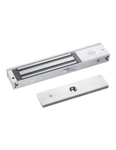 SCOT EL-800BSL - Zwora elektromagnetyczna 350kg z sygnalizacją i powiadomieniem dźwiękowym, 12V / 24V DC