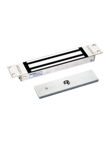 SCOT EL-800MS - Zwora elektromagnetyczna wpuszczana 350kg z sygnalizacją, 12V / 24V DC