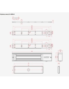 SCOT EL-800SL2 - Zwora elektromagnetyczna 350kg z sygnalizacją 2