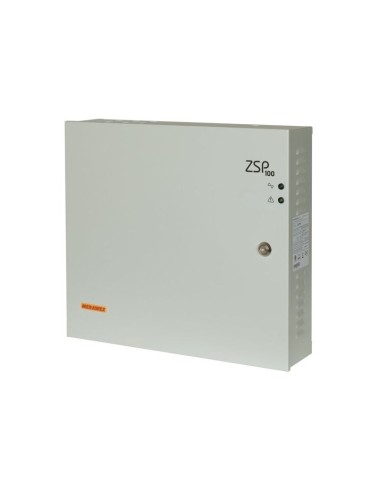 MERAWEX ZSP100-4.0A-18 - Zasilacz do urządzeń ochrony p.poż. 24V Imax b 4A, Imax a 3,1A, miejsce na aku 2x12V 18Ah