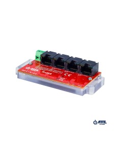 ATTE APT-4-11 - Switch PoE 4 portowy 10/100Mbps, extender (1xPoE IN 802.3af/at/bt60 + 3xPoE OUT 802.3af/at), zasilany z PoE 2