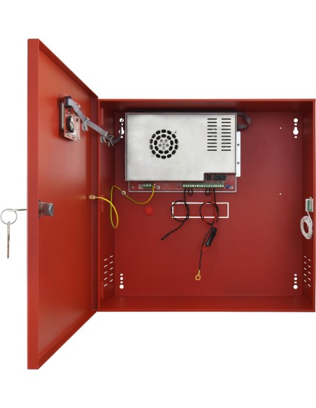 PULSAR EN54C-10A40LCD - Zasilacz do systemów przeciwpożarowych z wyświetlaczem LCD, EN54C 27.6V/10A/2x40Ah