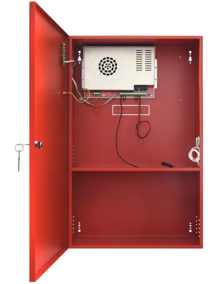 PULSAR EN54C-10A65 - Zasilacz do systemów przeciwpożarowych, EN54C 27.6V/10A/2x65Ah