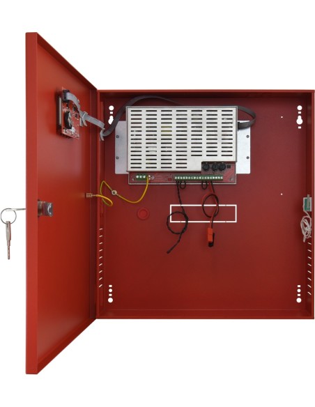 PULSAR EN54C-5A17LCD - Zasilac do systemów przeciwpożarowych z wyświetlaczem LCD, EN54C 27.6V/5A/2x17Ah