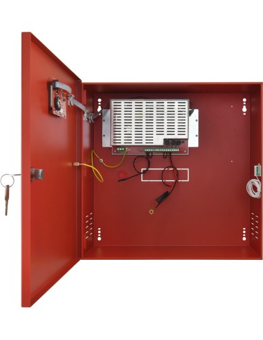 PULSAR EN54C-5A40LCD - Zasilac do systemów przeciwpożarowych z wyświetlaczem LCD, EN54C 27.6V/5A/2x40Ah