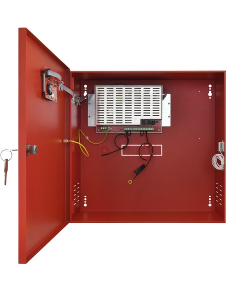 PULSAR EN54C-5A40LCD - Zasilac do systemów przeciwpożarowych z wyświetlaczem LCD, EN54C 27.6V/5A/2x40Ah