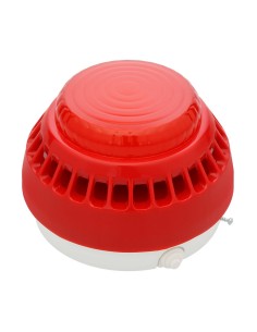 W2 Sygnalizator SA-K7 - Sygnalizator akustyczny z zespołem diod LED, czerwona obudowa