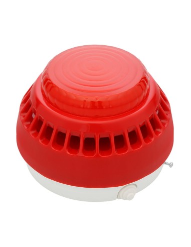 W2 Sygnalizator SA-K7 - Sygnalizator akustyczny z zespołem diod LED, czerwona obudowa