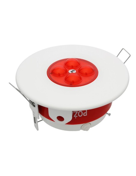 W2 Osłona OM-2 - Osłona mocująca OM-2, montaż sygnalizatorów SO-P8, kolor biały