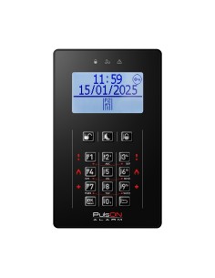 PULSON LCD/C BL - Manipulator LCD, gumowe przyciski, kolor czarny