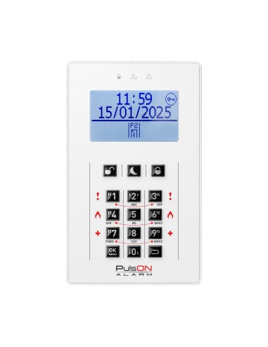 PULSON LCD/C WH - Manipulator LCD, gumowe przyciski, kolor biały