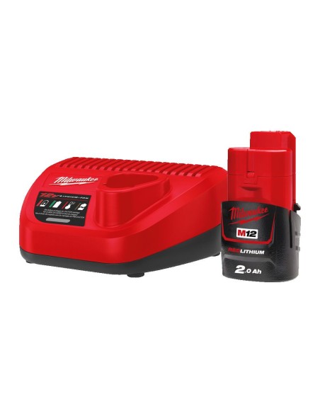 MILWAUKEE M12NRG-201-NRG KIT - Zestaw ładowarka + akumulator 4933451900