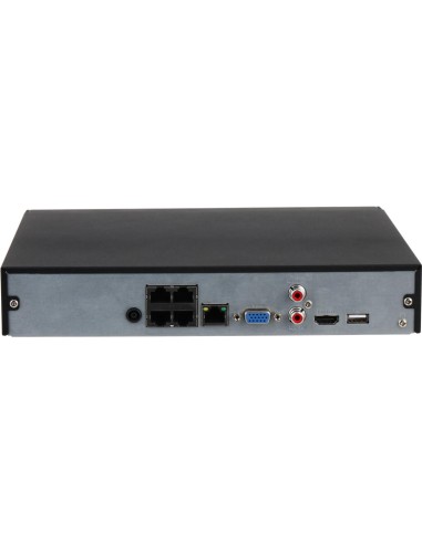 DAHUA NVR4104HS-P-4KS3 - Rejestrator 4-kanałowy NVR, 1xHDD, 4xPoE
