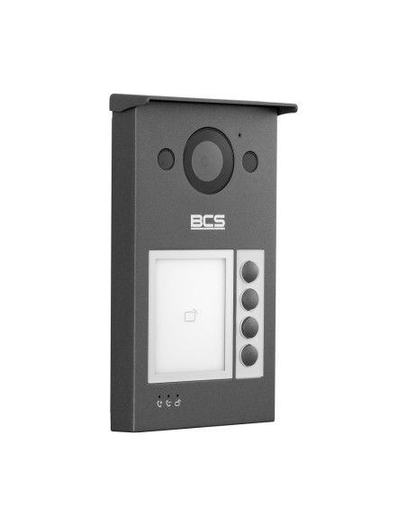 BCS-PANX401G-2 - Jednorodzinna stacja bramowa IP/2-żyłowa, kamera, IR, czytnik Mifare, zew. IP66, IK08