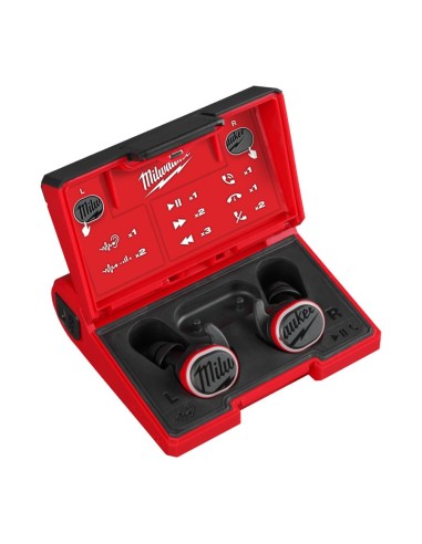 MILWAUKEE L4RLEPB-301 - Zatyczki do uszu z bluetooth ładowane przez usb 4933478750