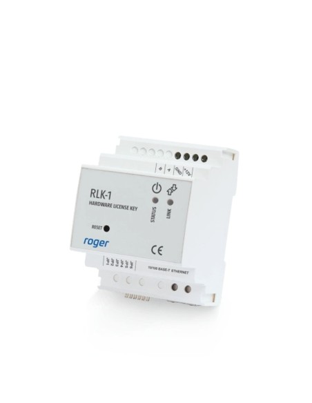 ROGER RLK-1 - Sieciowy klucz licencyjny dla oprogramowania Roger, wymaga podłączenia do sieci Ethernet, zasilanie 12 VDC