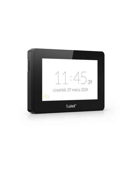 SATEL INT-TSH2R-B - Manipulator z ekranem dotykowym 7", kolor czarny, czytnik kart zbliżenowych MIFARE