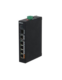 DAHUA PFS3106-4ET-60 - Switch, Port 1–4: 4 × RJ-45 10/100 Mbps (PoE) Port 5: 1 × RJ-45 10/100/1000 Mbps (Uplink) Port 6: 1 × SFP