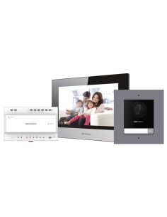 HIKVISION DS-KIS702Y - Zestaw wideodomofonu z monitorem i zasilaczem