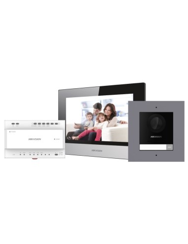 HIKVISION DS-KIS702Y - Zestaw wideodomofonu z monitorem i zasilaczem