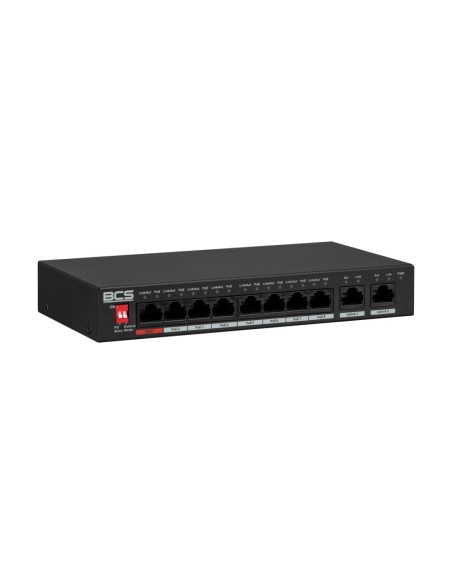 BCS-L-SP0802G(2) - Switch 10-portowy PoE,8 x PoE 100Mbps, 2x RJ-45 Gigabitowe