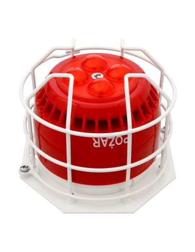 W2 Osłona OZ-50-3 - Osłona zabezpieczająca OZ-50-3, montaż sygnalizatorów SA-P8, SAO-P8, kolor biały