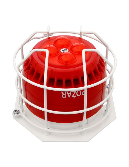 W2 Osłona OZ-50-3 - Osłona zabezpieczająca OZ-50-3, montaż sygnalizatorów SA-P8, SAO-P8, kolor biały