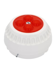 W2 Sygnalizator SO-P8/BC - Sygnalizator optyczny 3, 6, 9, 12 metrów, zewnętrzny biała obudowa, czerwone światło