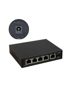 PULSAR SFG64F1WP - Switch PoE 6-portowy SFG64F1WP bez zasilacza do 4 kamer IP