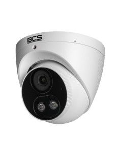 BCS-P-EIP25FSR3L2-AI2 - Kamera IP kopułowa, NightColor, NDAA, 5MP, 2.8mm, IR, białe światło, zew. IP67