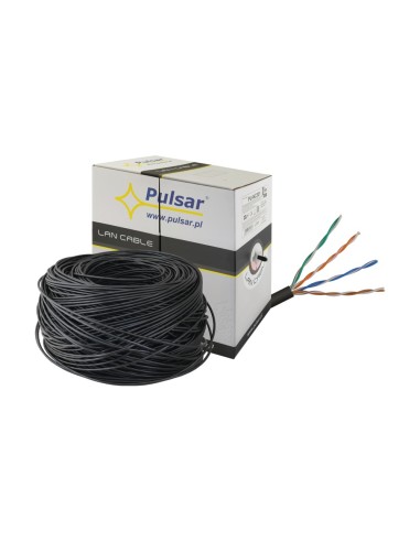 PULSAR PU-NC301 - Skrętka komputerowa U/UTP, cat 5e, 24AWG, Cu, Fca, 305m (zewnętrzna)